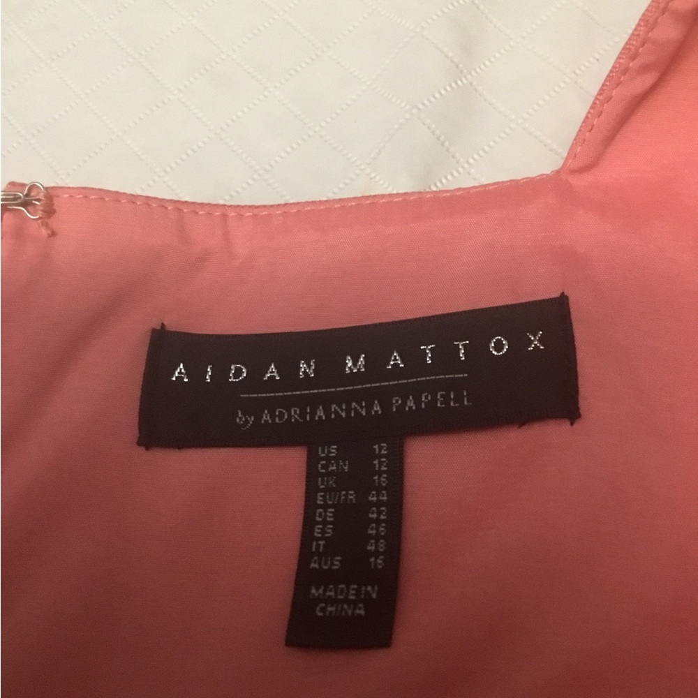 Aidan Mattox Coral Square-Neck Maxi Dress - Picture 16 of 16